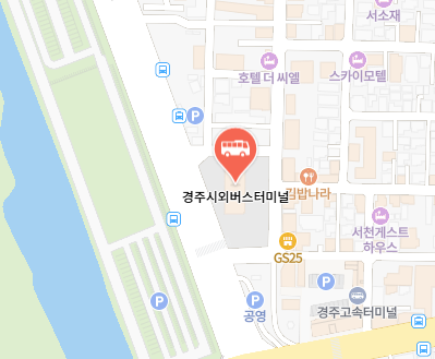 경주시외버스터미널 위치-지도
