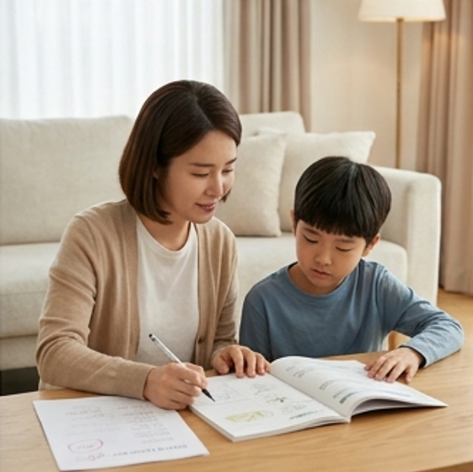 엄마와 아들이 다시 도전하는 모습