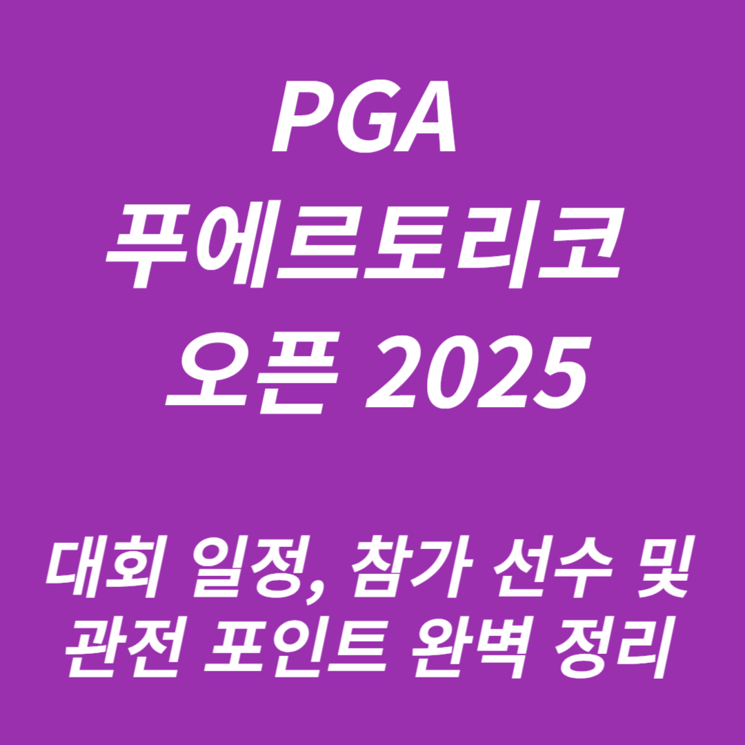 2025년 푸에르토리코 오픈