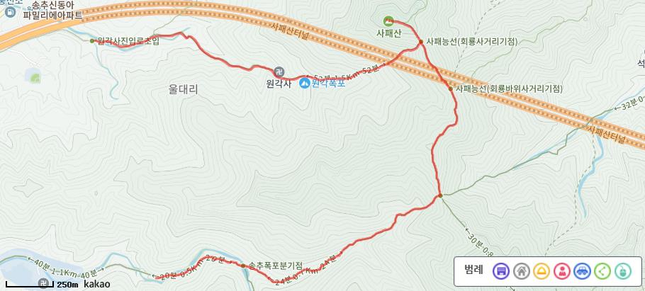 사패산 코스