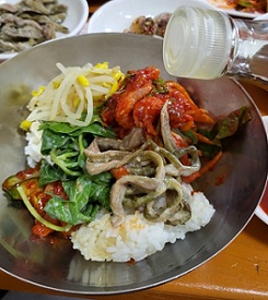 서대회무침비빔밥