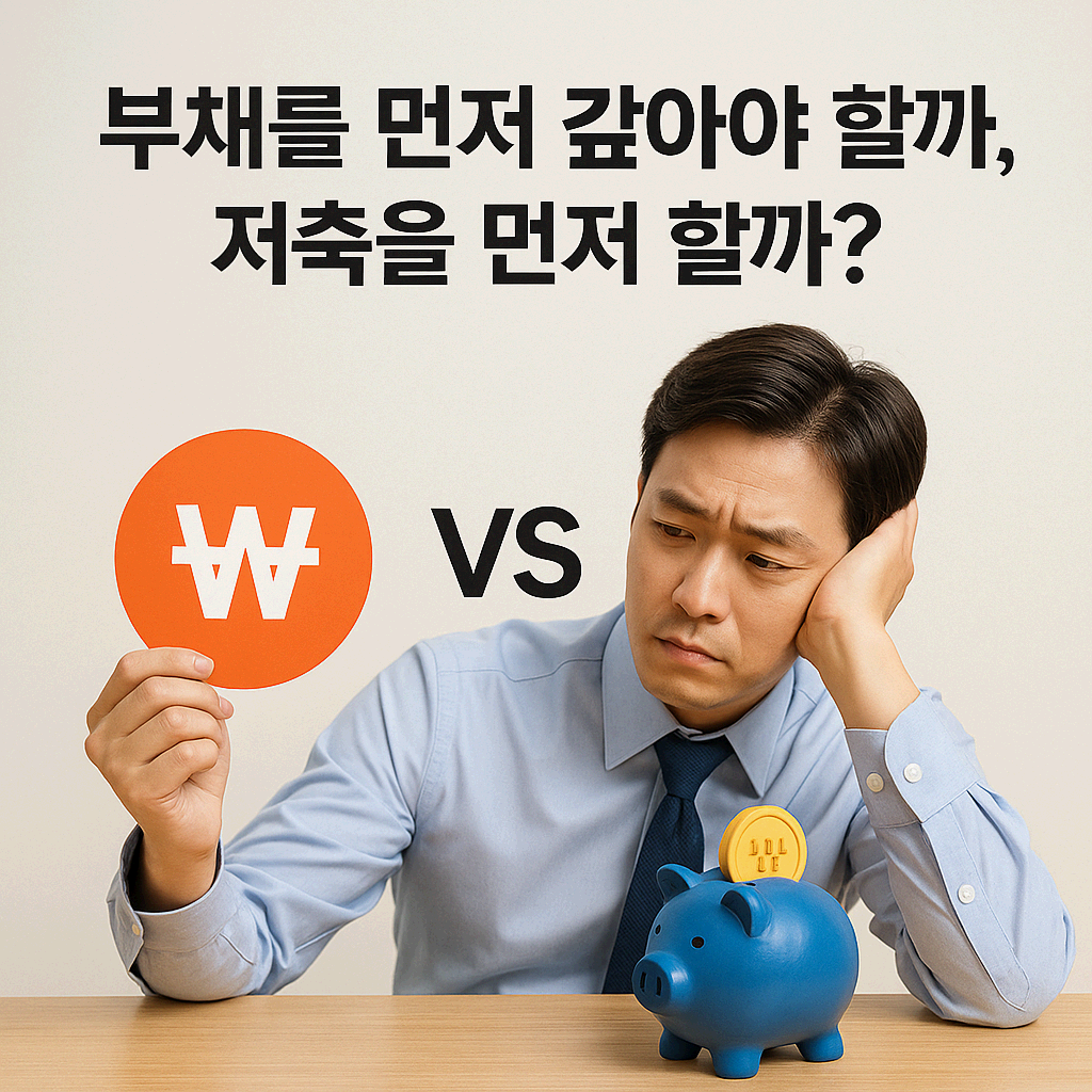 부채를 먼저 갚아야 할까, 저축을 먼저 할까?