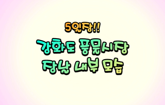 강화도 풍물시장 내부