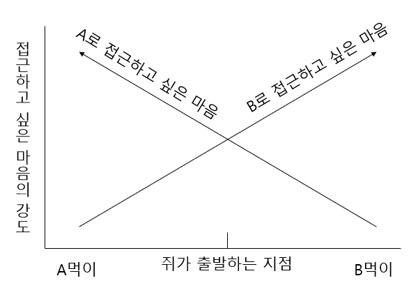 심리학: 닐 밀러의 갈등 모델에서의 접근-접근 갈등