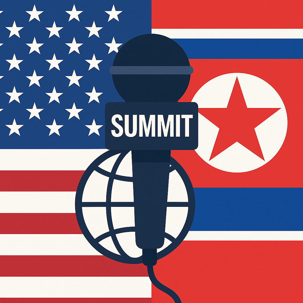 CNN이 전세 예약한 임진각 카페 전경과 북미 정상 회동 가능성을 다룬 뉴스형 썸네일 이미지