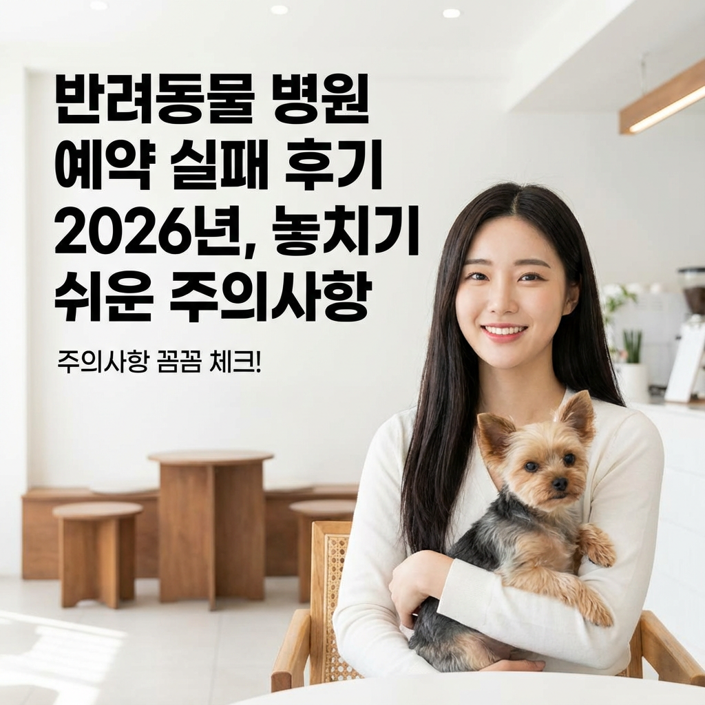 반려동물 병원 예약 실패 후기 2026년 ｜ 놓치기 쉬운 주의사항