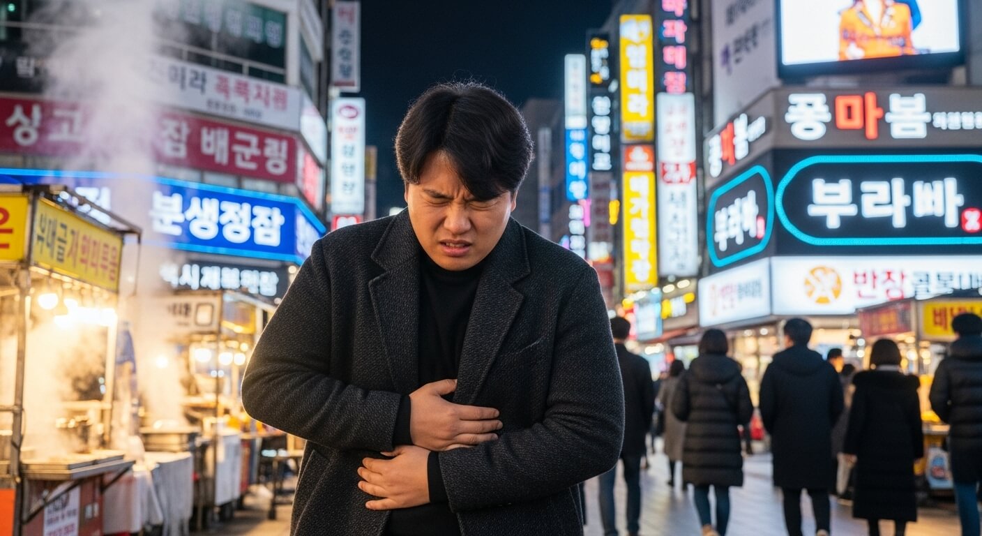 왼쪽 갈비뼈 아래 통증