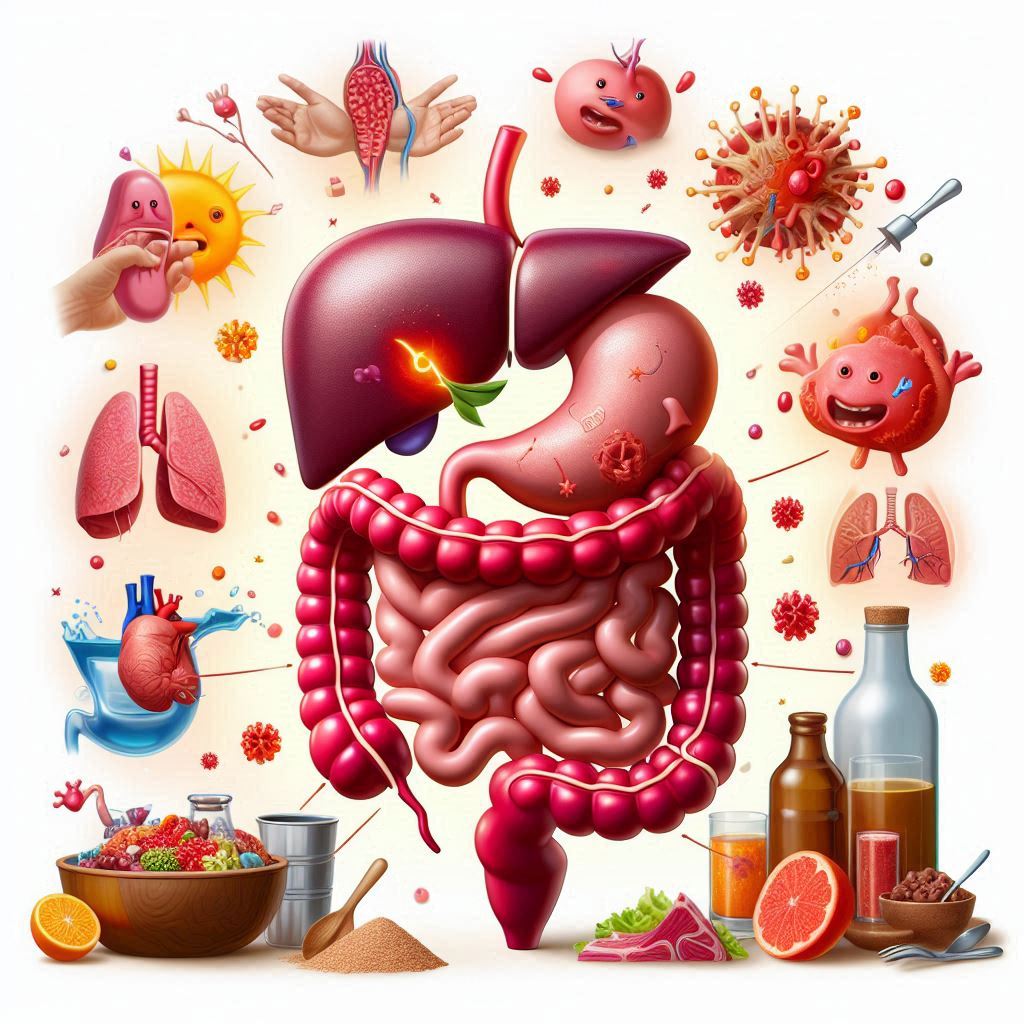 담즙의 역할, 위산 역류의 원인, 인체의 음식 소화