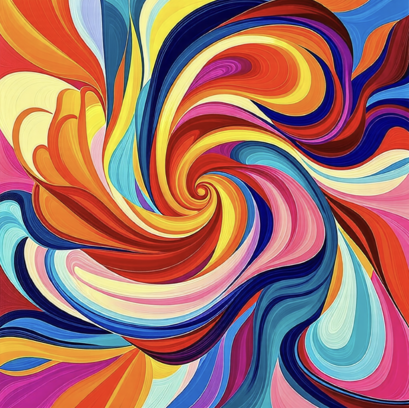 어지러움을 표현한 사진