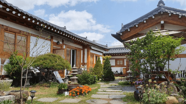 경주 도란도란 게스트하우스 마당