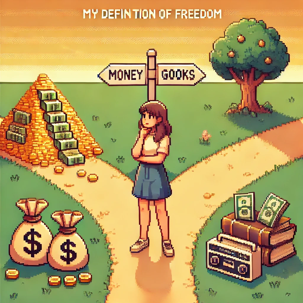 소비와 부의 축적 갈림길에서 고민하는 여자