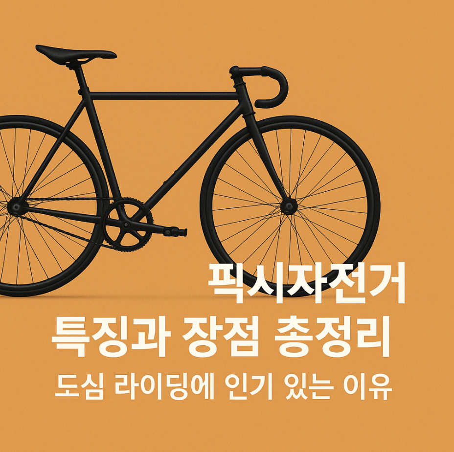 픽시자전거 특징과 장점 총정리 – 도심 라이딩에 인기 있는 이유