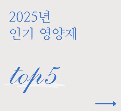 2025년 인기영양제