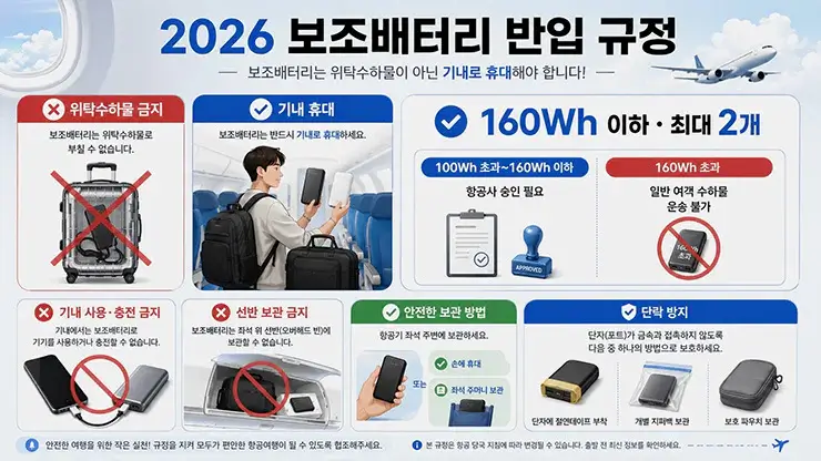 비행기 기내반입 금지 물품