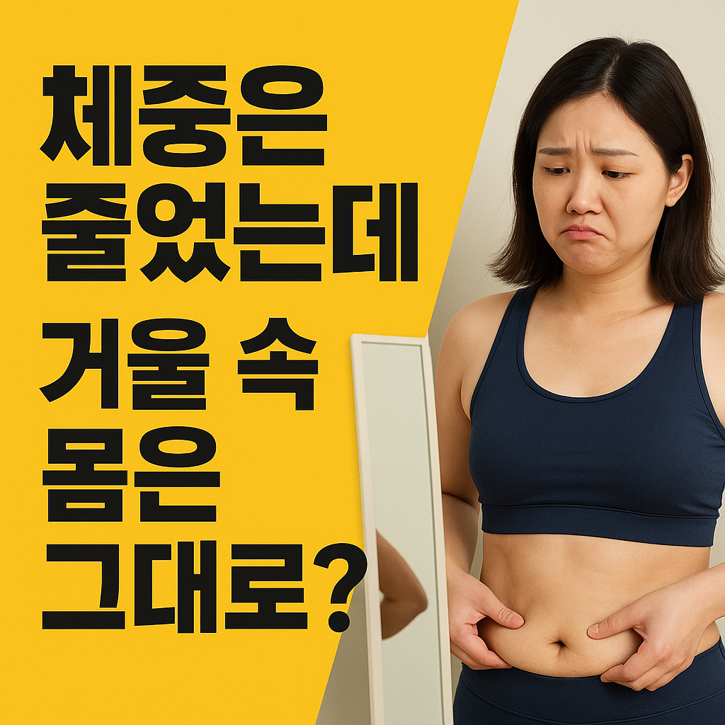 체중은 줄었는데 거울 속 몸은 그대로?