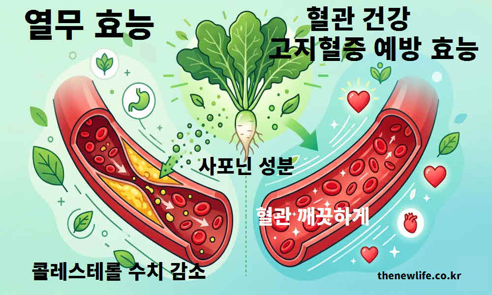 열무 효능 혈관 건강 고지혈증 예방