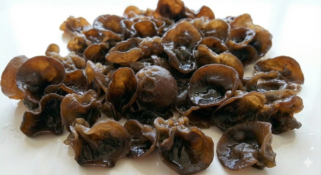 천연 비타민 D의 제왕'으로 불리며 골다공증 예방과 뼈 건강에 압도적인 효능을 발휘하는 싱싱하고 쫄깃한 흑목이버섯