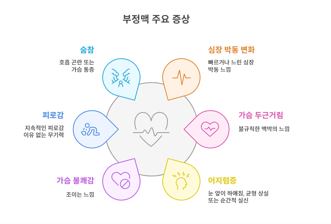 부정맥 주요 증상