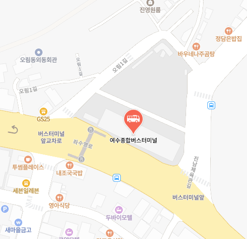 여수종합버스터미널 위치