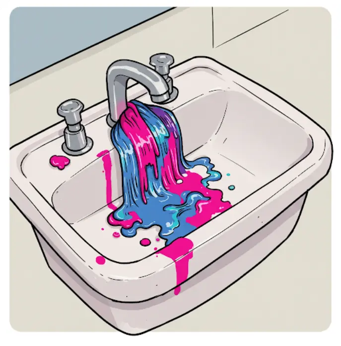 세면대염색약 지우는 방법-1