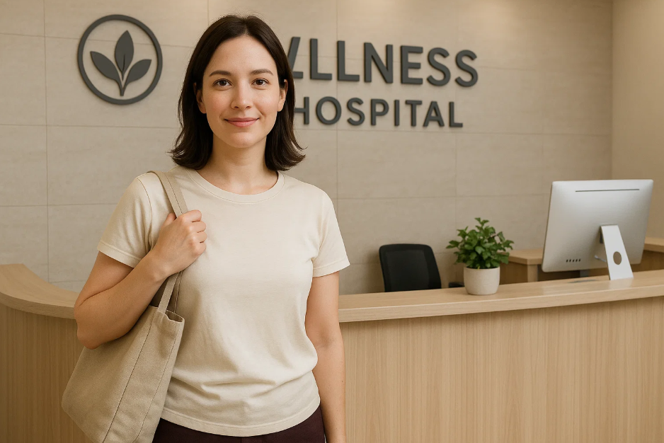 웰니스 병원을 찾은 30대 여성