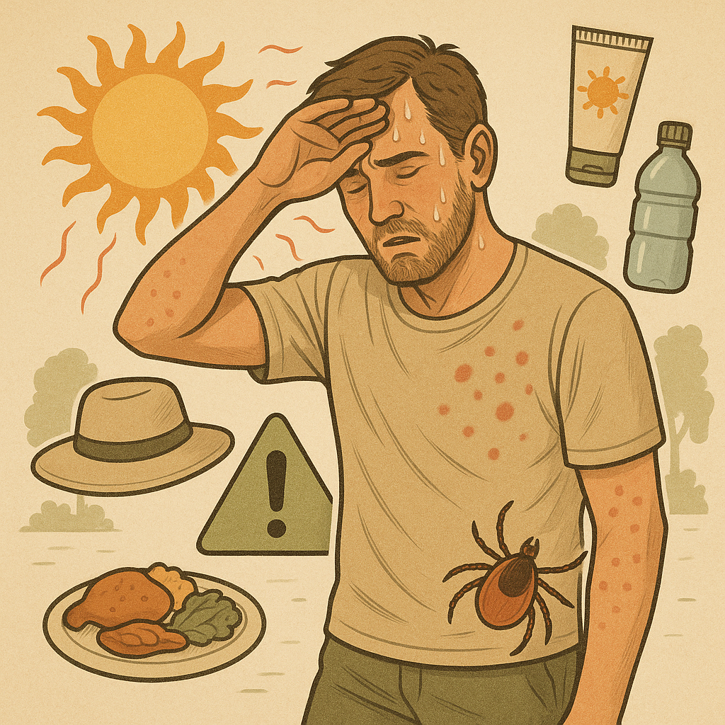 대표적인 여름 질병과 그 예방법에 관한 사진