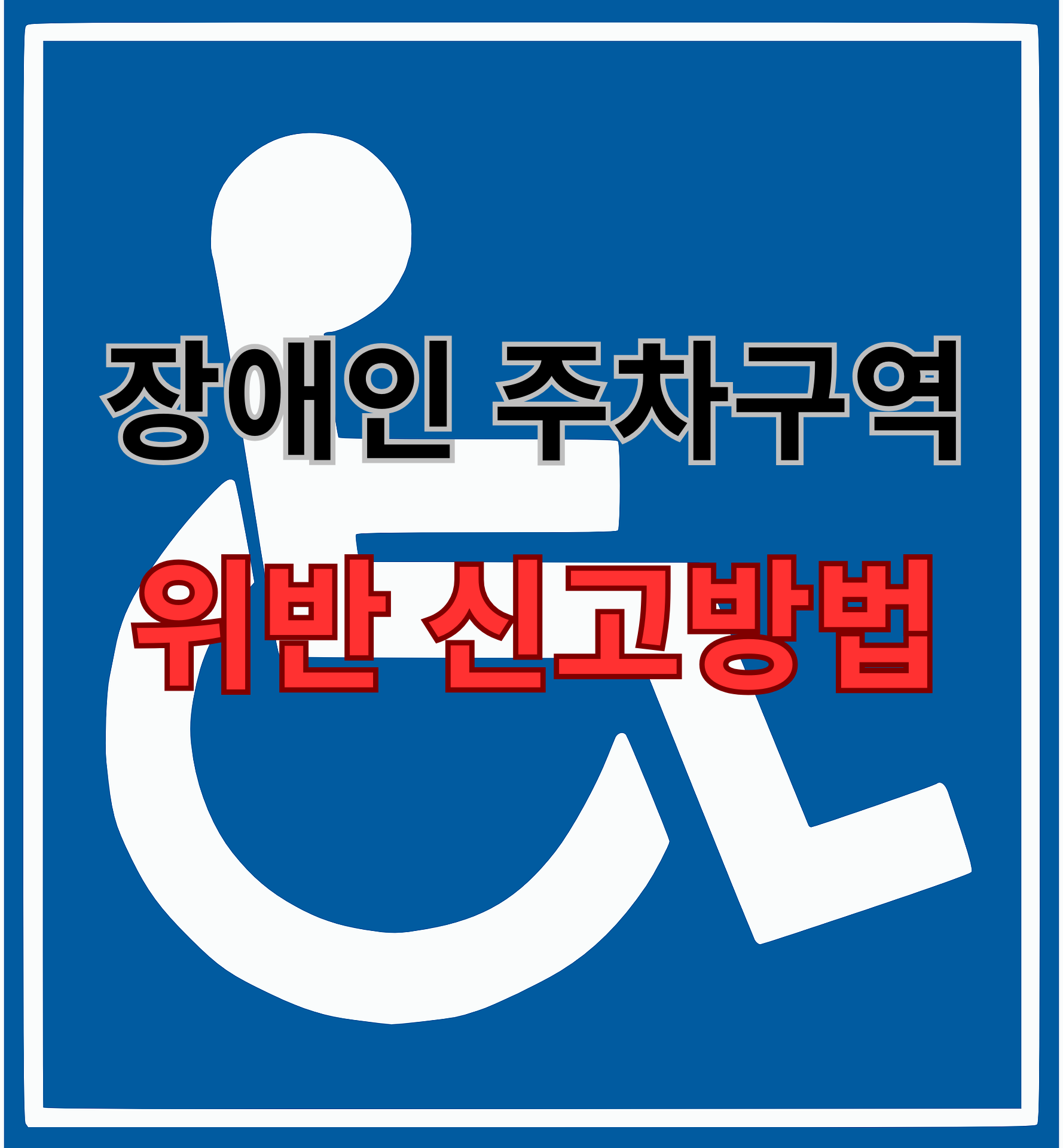 장애인 주차구역 위반