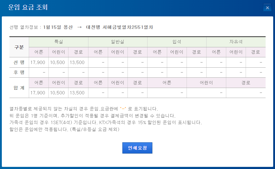 서해금빛열차 예약