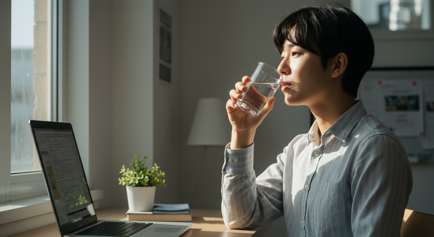 매일아침 물 마시는 습관