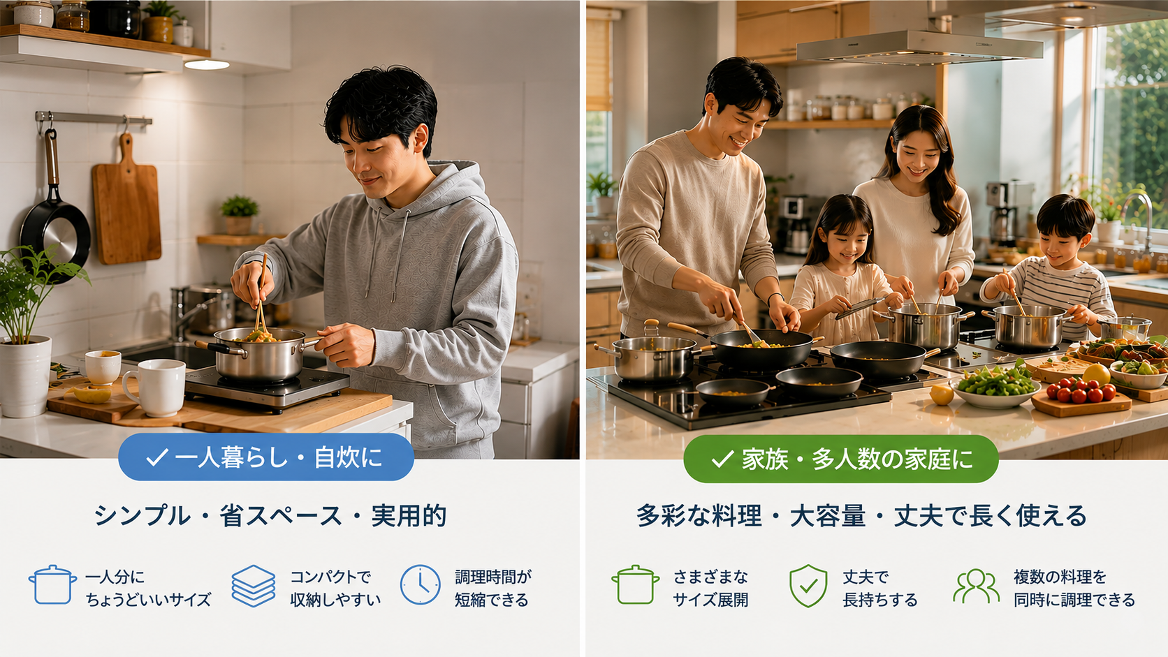 同じ商品群でもターゲットによって変わる商品構成