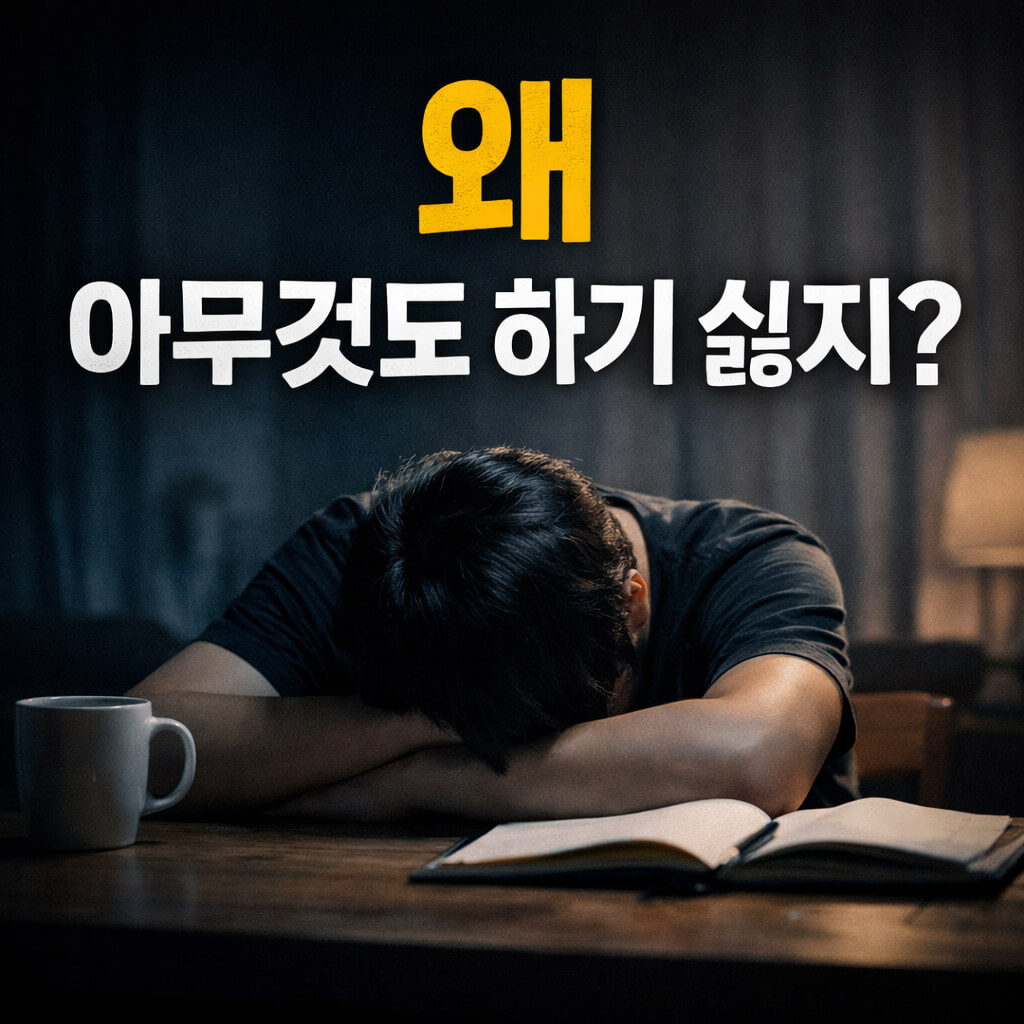 이유 없이 무기력한 이유 5가지