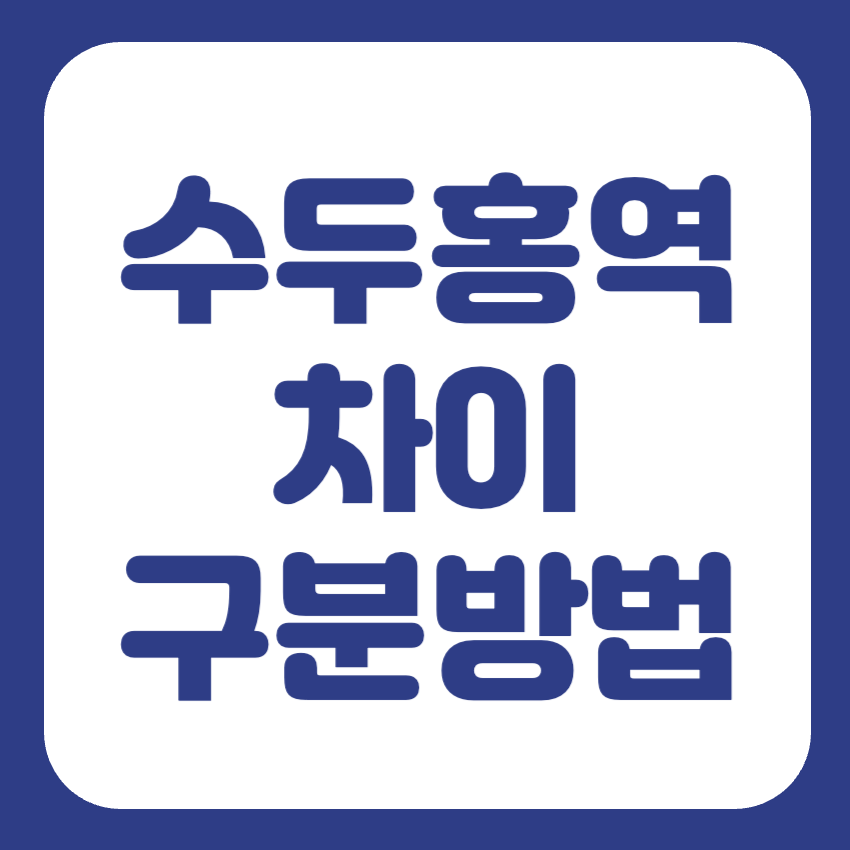 수두 홍역 차이점
