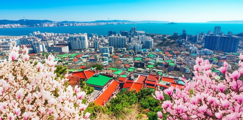 부산 중구 봄나들이 코스 용두산공원 ..