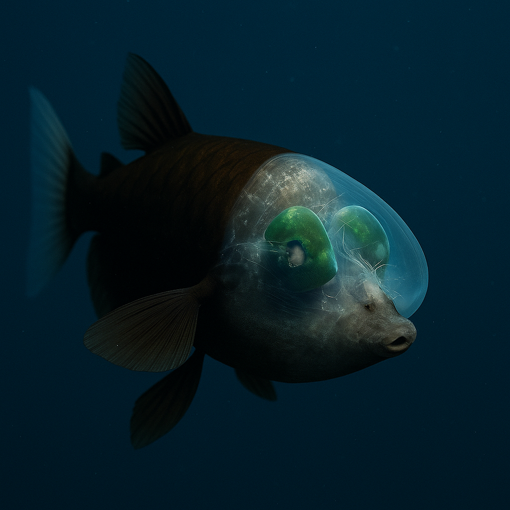 투명한 머리 배럴아이피시