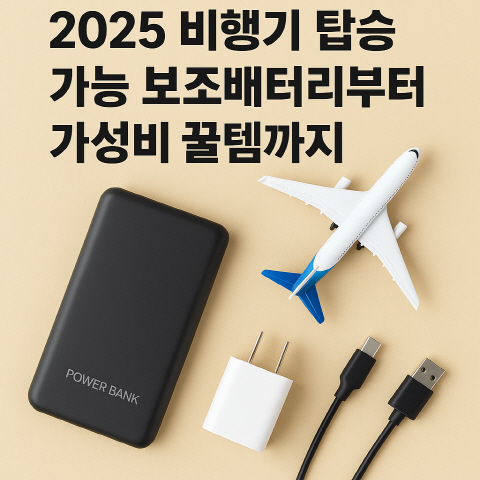 비행기에 탑승 가능한 보조배터리 분석