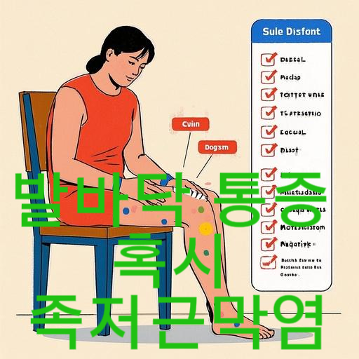 발바닥 통증, 혹시 족저근막염