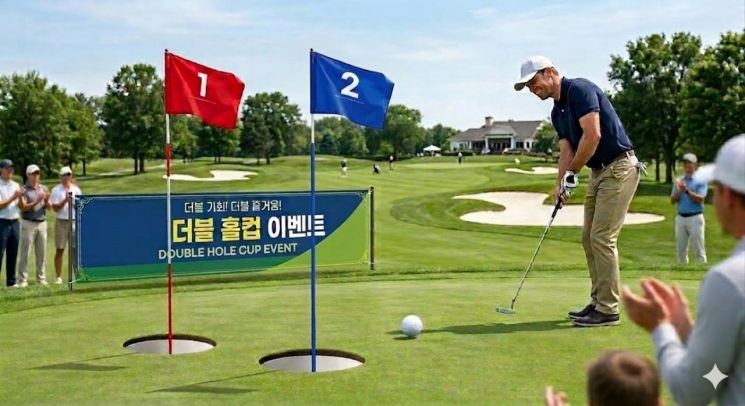안동레이크골프클럽 더블 홀컵 이벤트 현장 사진