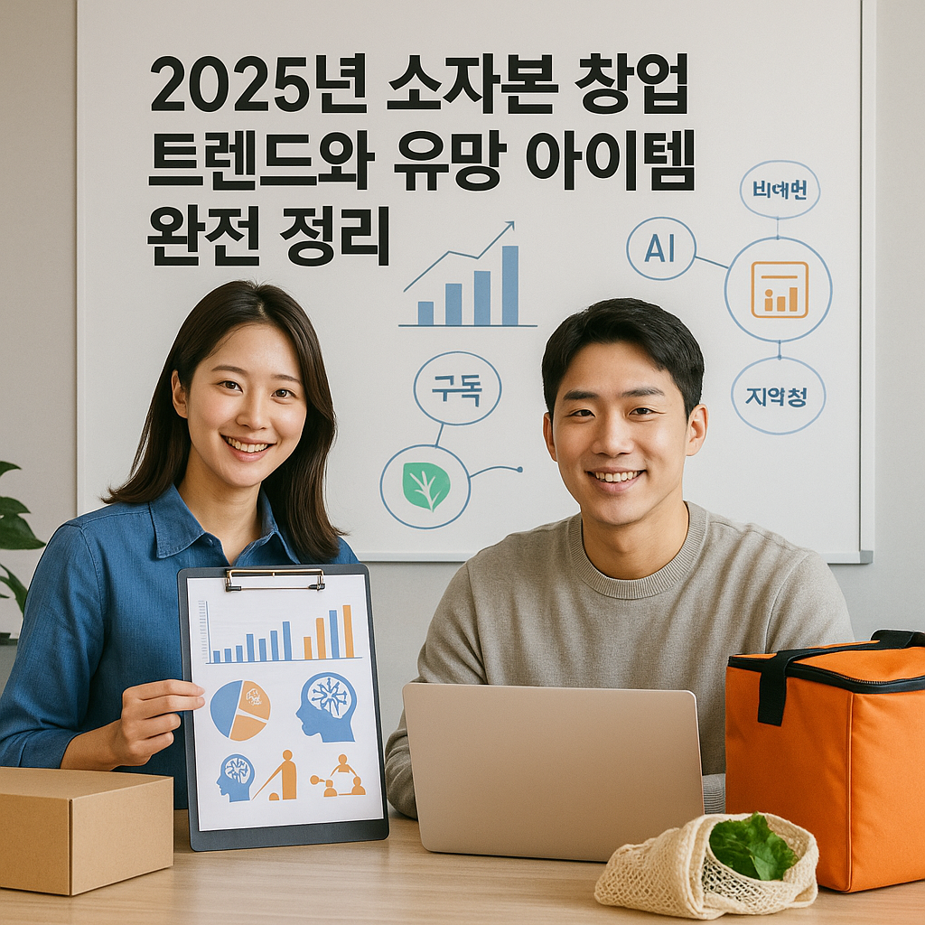 2025년 소자본 창업 트렌드와 유망 아이템 완전 정리
