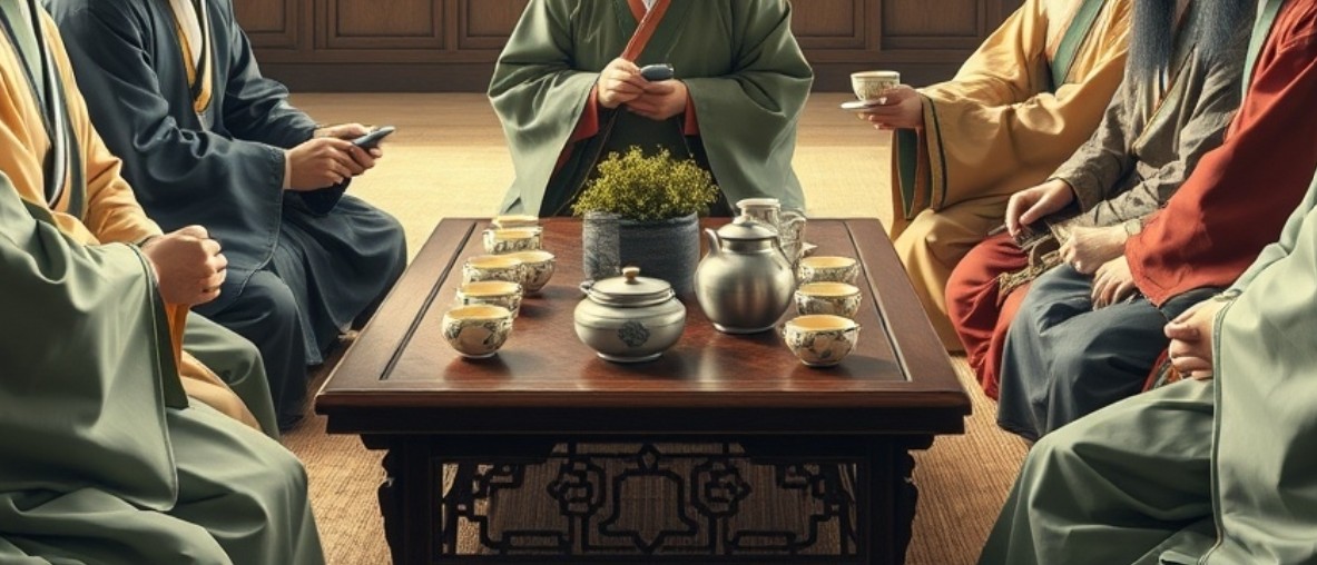 조선시대 사대부의 찻자리 풍경 사진