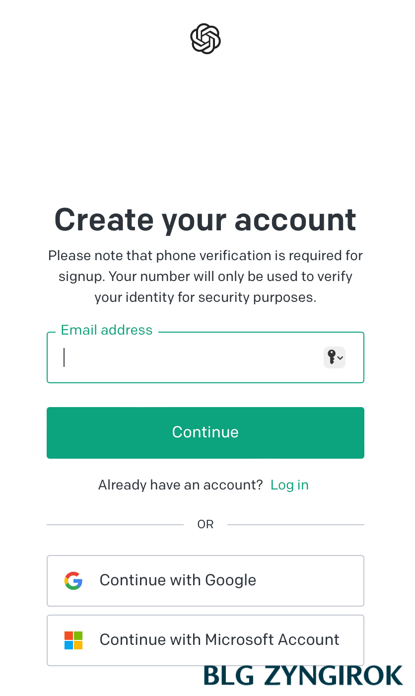 이메일 주소를 입력하는 페이지 모습이다.