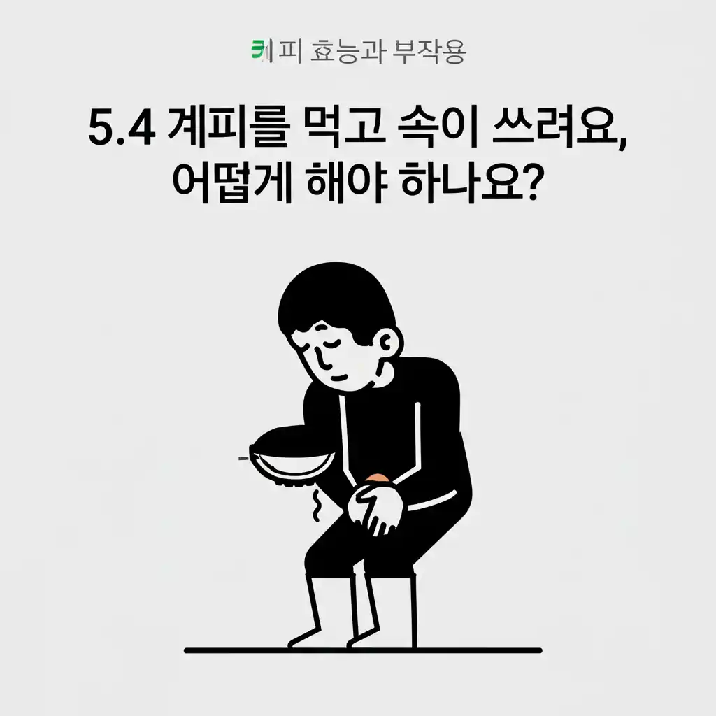 계피 섭취 후 속쓰림 증상 완화 방법을 찾는 사람의 모습