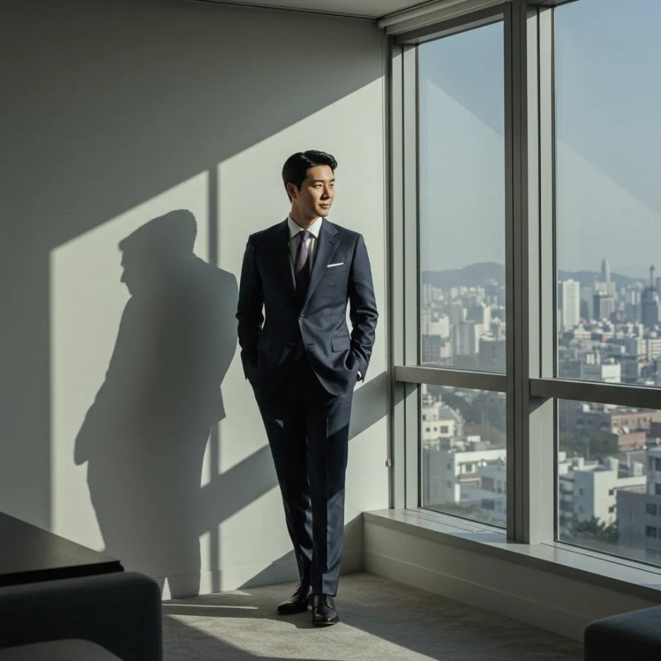 지현우의 대통령룩, 오스틴리드 수트 스타일링 분석