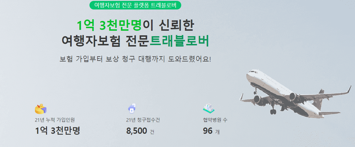 여행자보험 전문 플랫폼 트래블로버