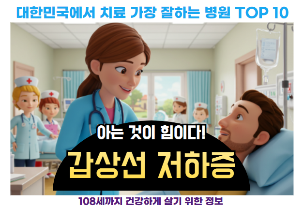 대한민국에서 갑상선 저하증 치료 가장 잘하는 병원 TOP10, 질병코드