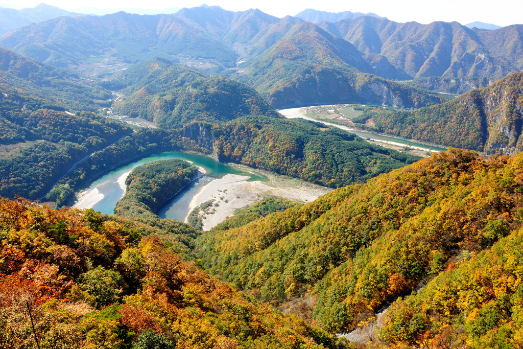 백운산 등산코스 지도
