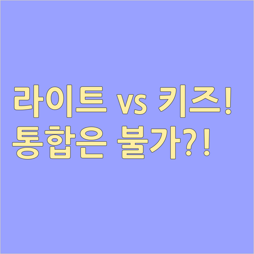 유튜브 라이트와 키즈앱 목적 차이 기..