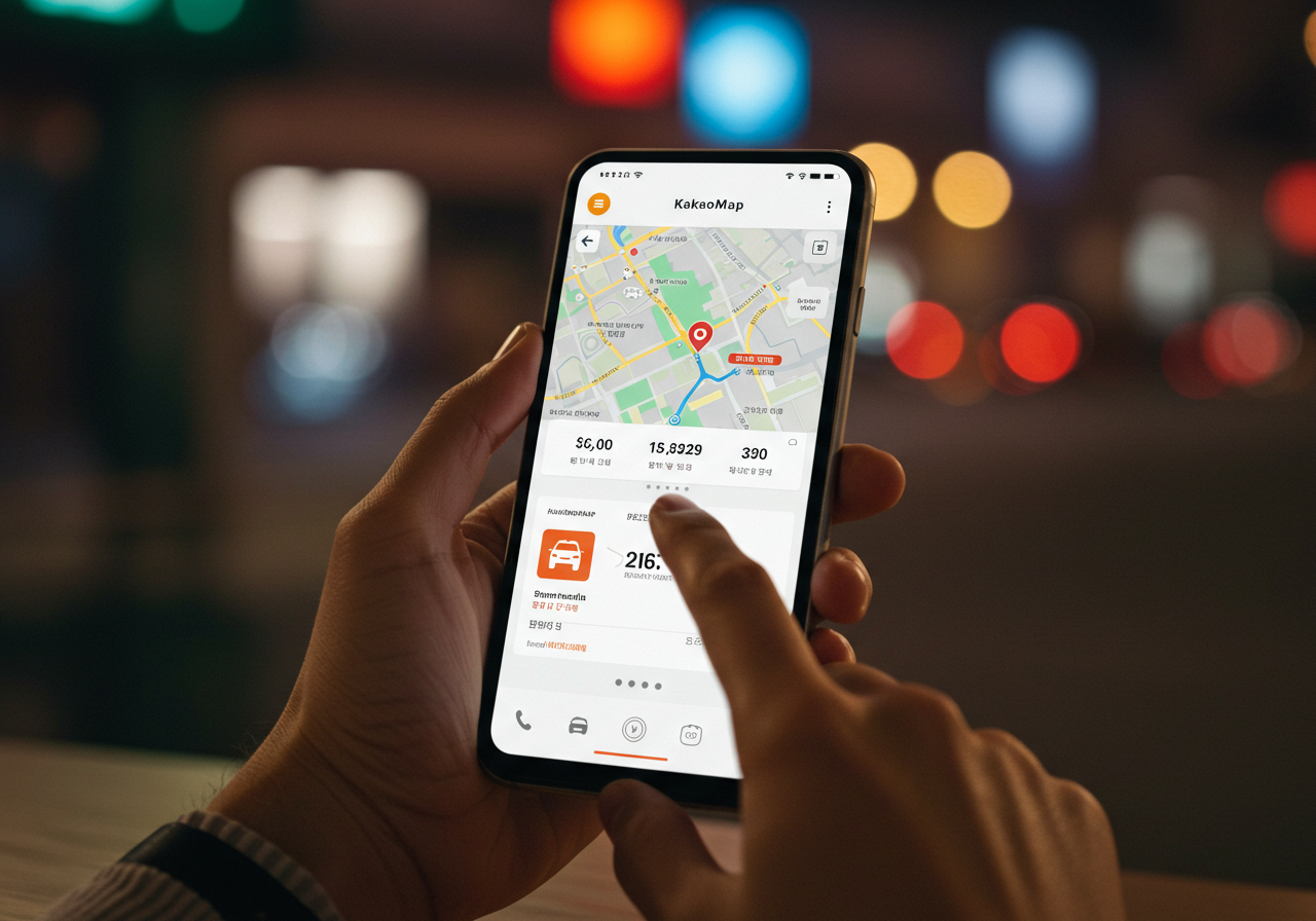 택시 타기 전 필수! 카카오맵으로 요금 미리 확인하는 꿀팁!
