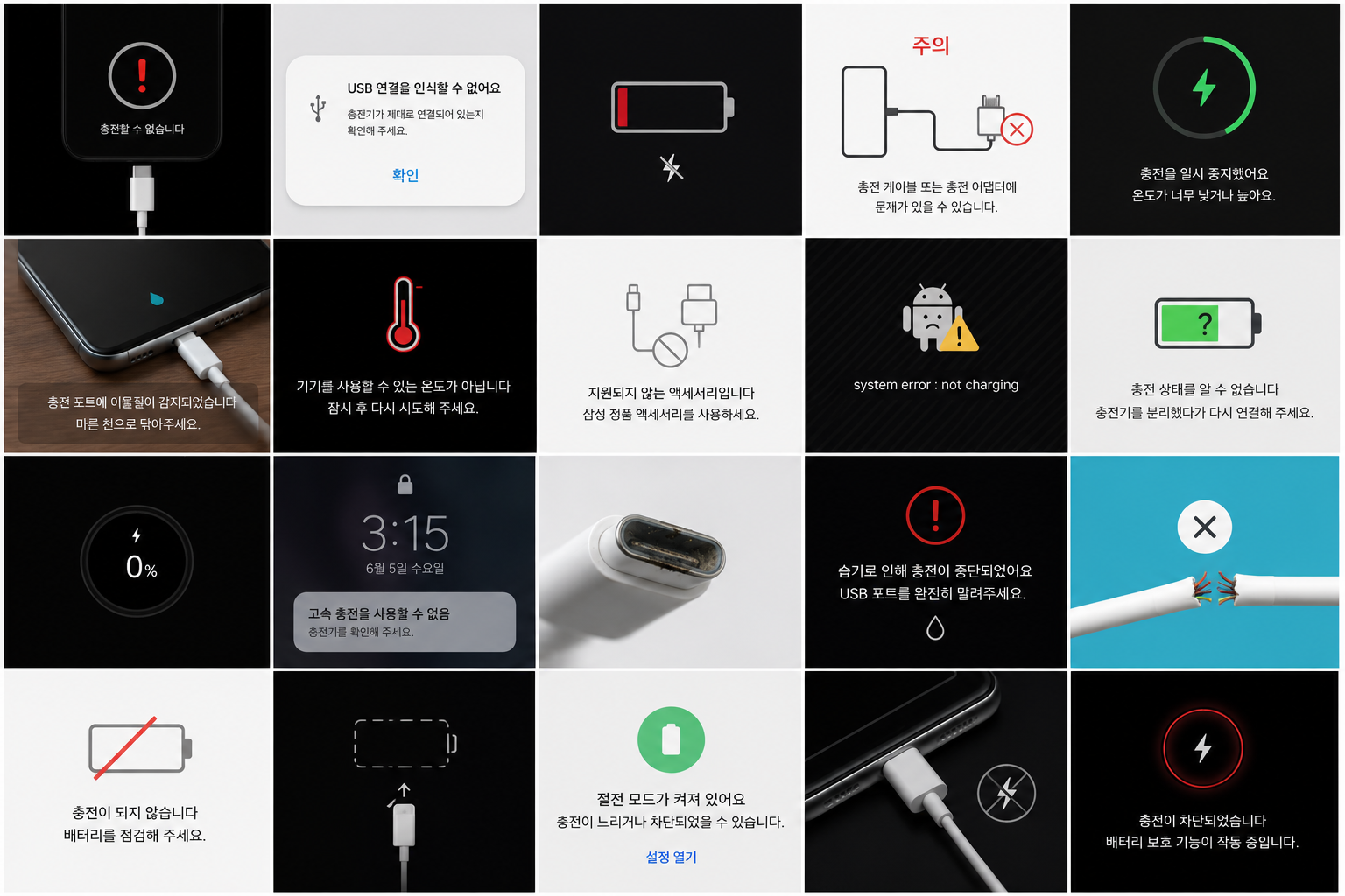 갤럭시 충전 안됨