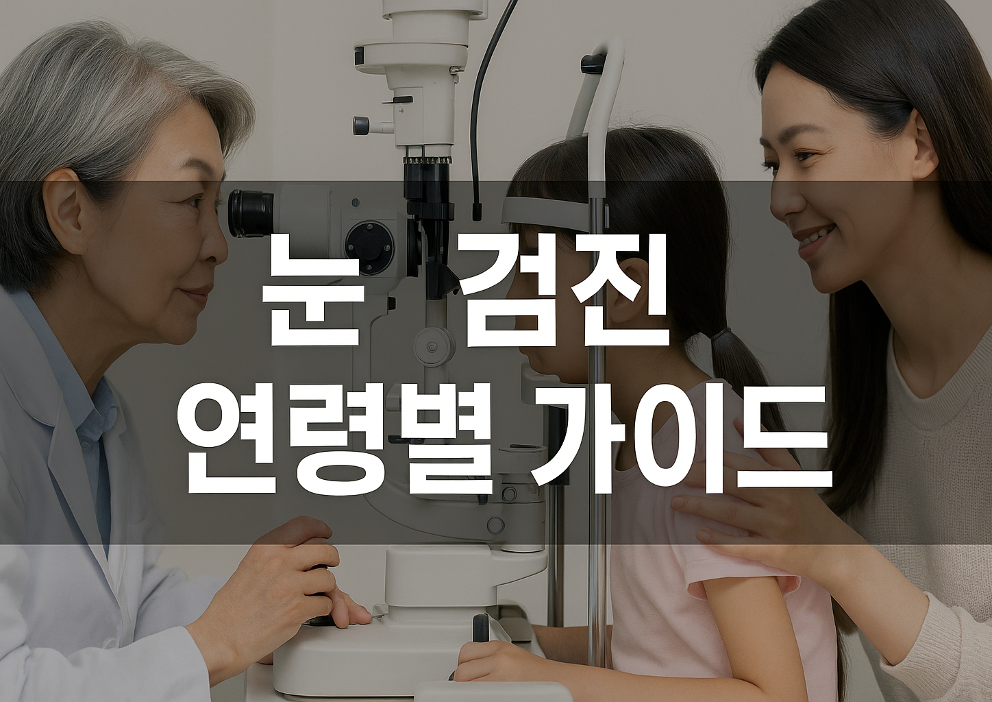 눈 검진 연령별 가이드 안내 이미지