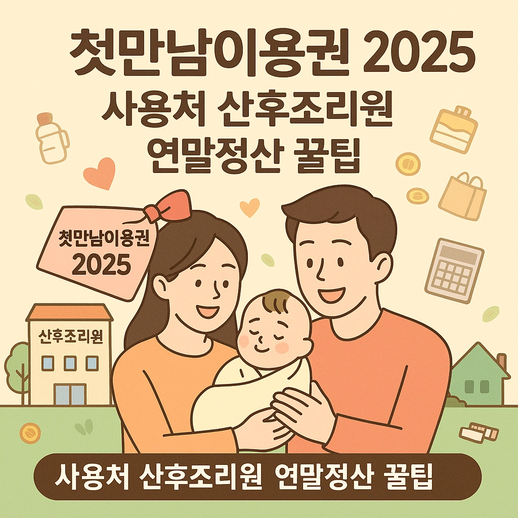 첫만남이용권 2025 사용처 산후조리원 연말정산 꿀팁